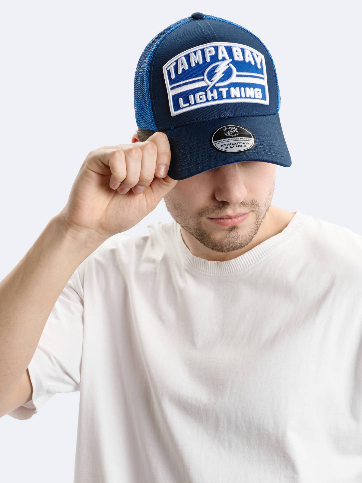 Бейсболка NHL Tampa Bay Lightning с сеткой