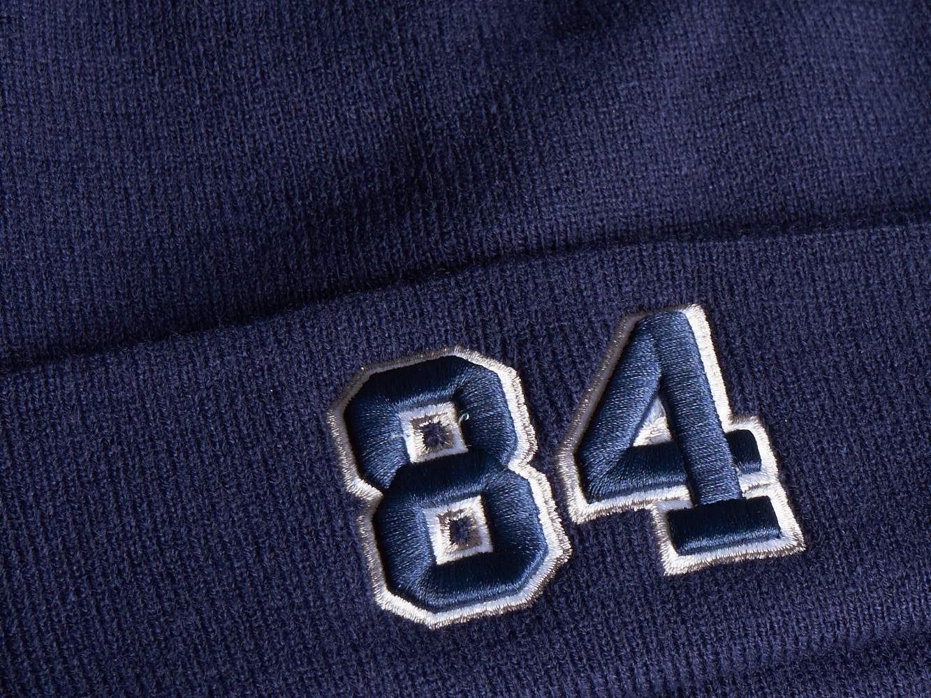 Шапка № 84 синяя