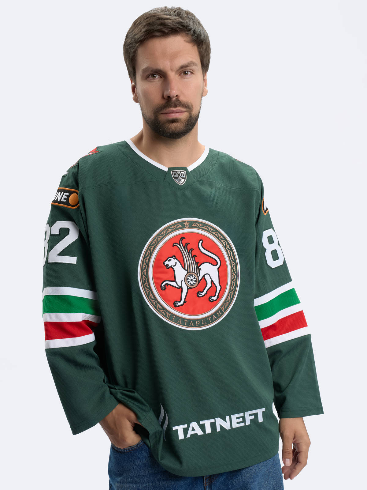 Хоккейный свитер ХК АК БАРС #82 Bilyalov