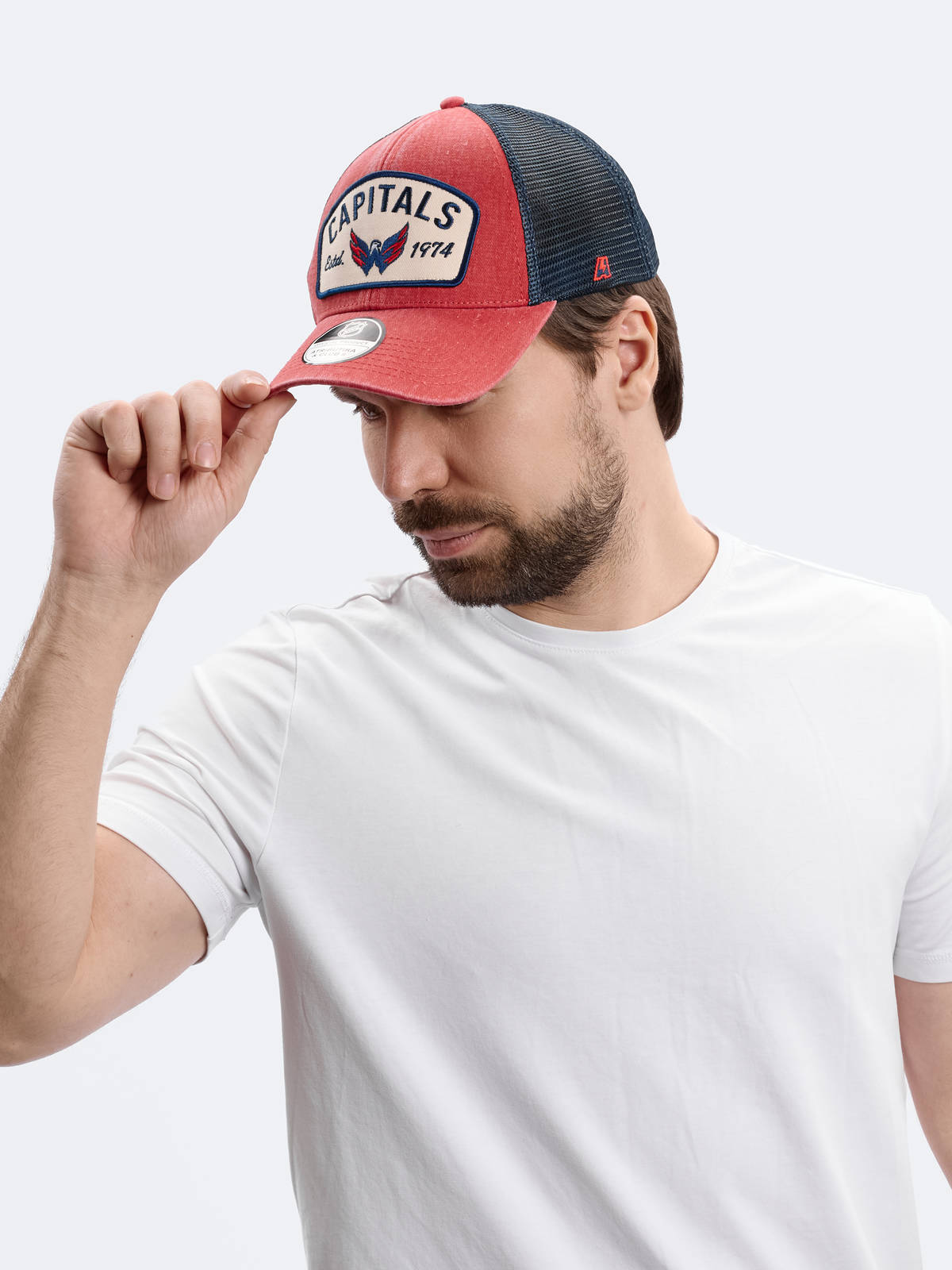 Бейсболка NHL Washington Capitals с сеткой