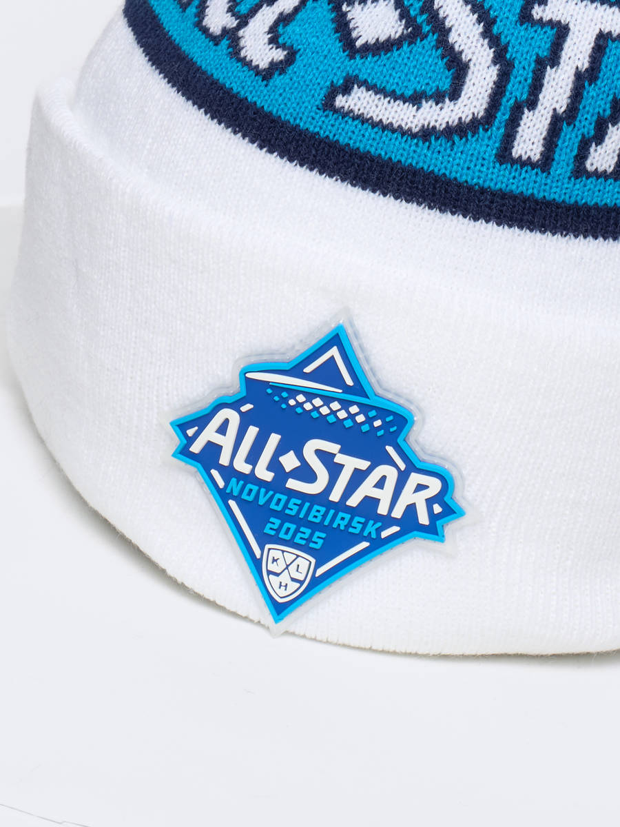 Шапка КХЛ ALL STAR с помпоном