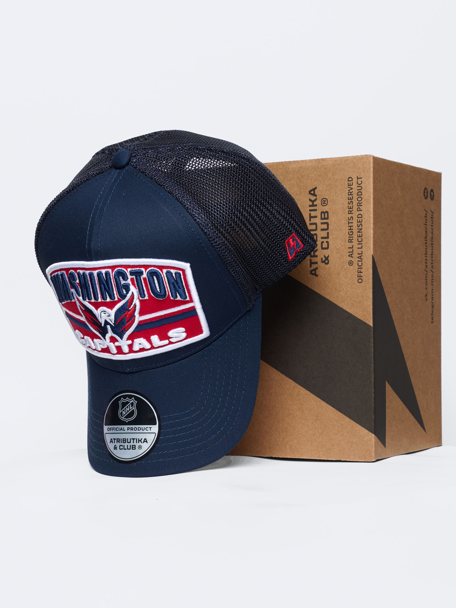 Бейсболка NHL Washington Capitals с сеткой