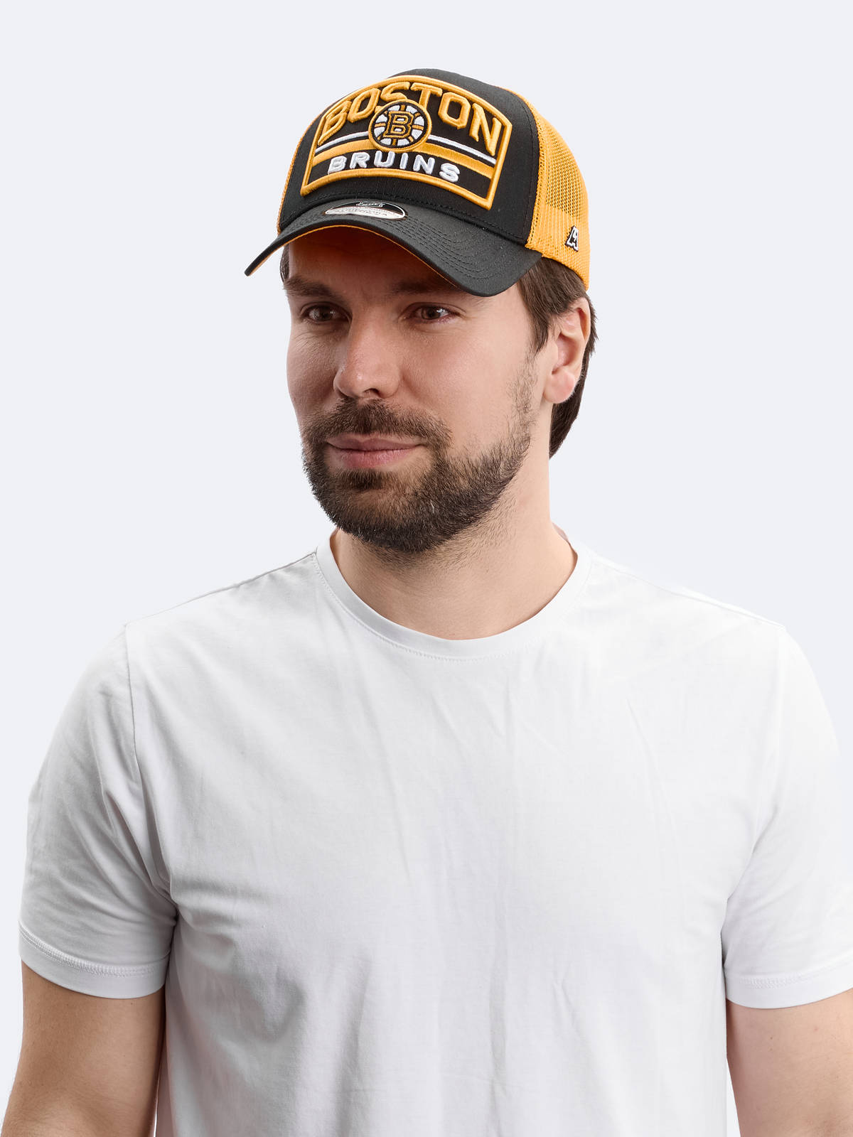 Бейсболка NHL Boston Bruins с сеткой