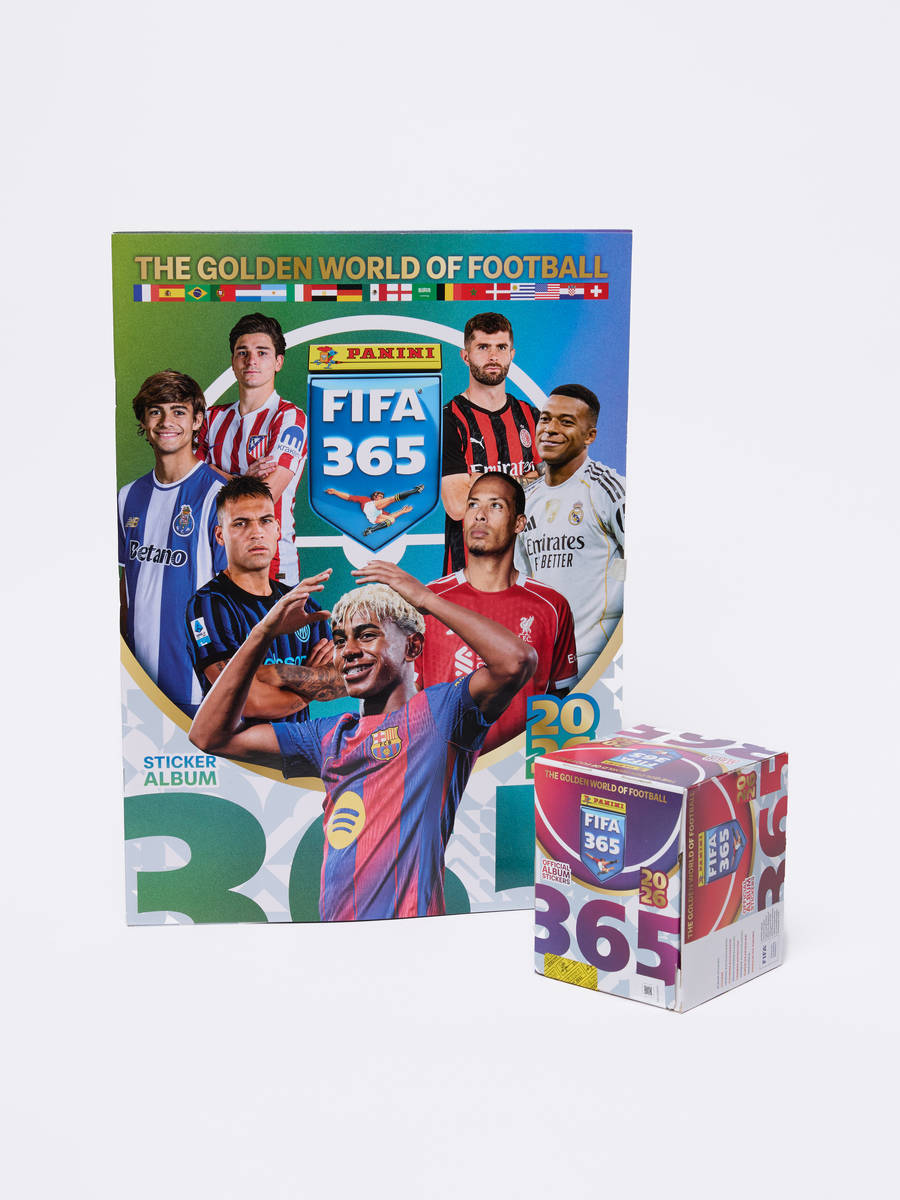 Набор альбом + бокс с наклейками FIFA 365 Panini сезон 2026