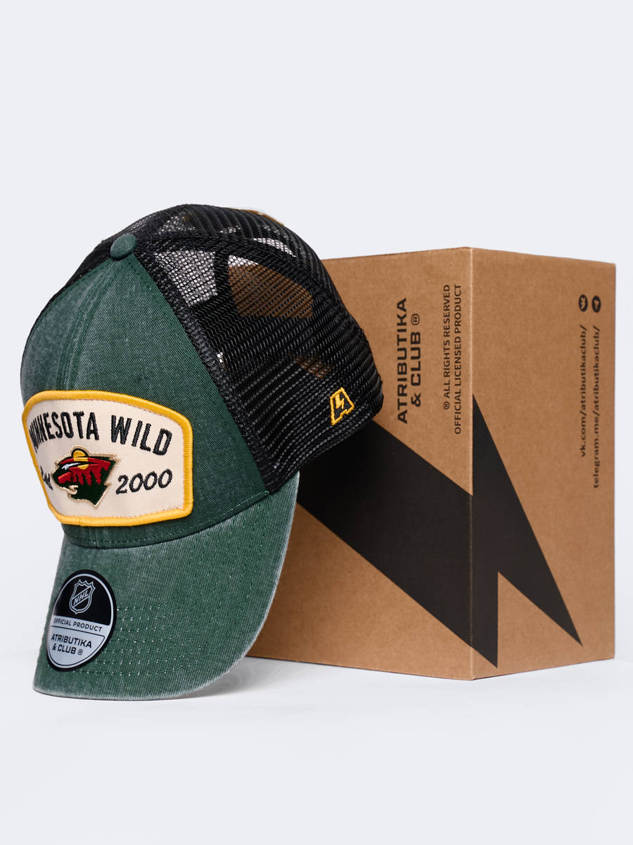 Бейсболка NHL Minnesota Wild с сеткой