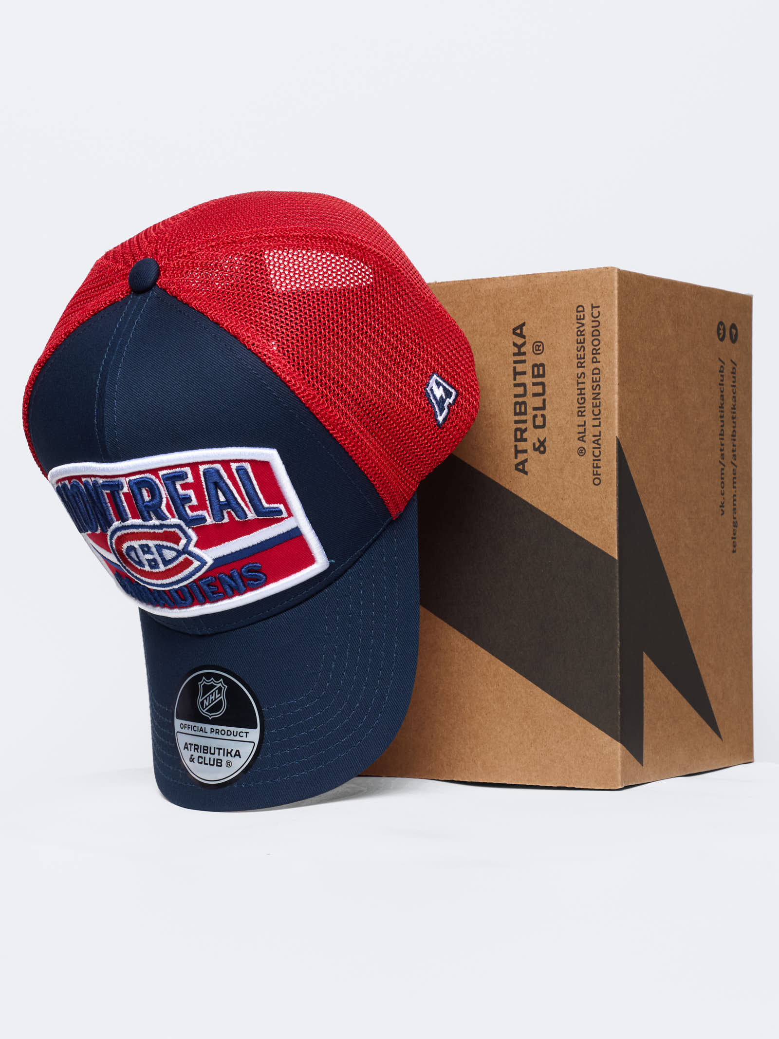 Бейсболка NHL Montreal Canadiens с сеткой