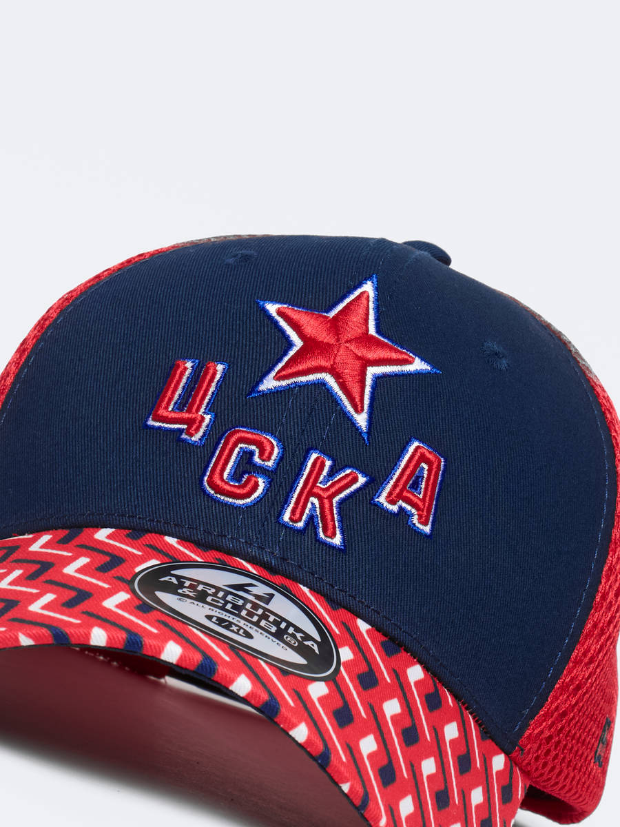Бейсболка ХК ЦСКА с сеткой