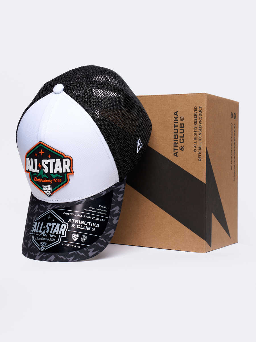 Бейсболка КХЛ ALL STAR 2026 с сеткой
