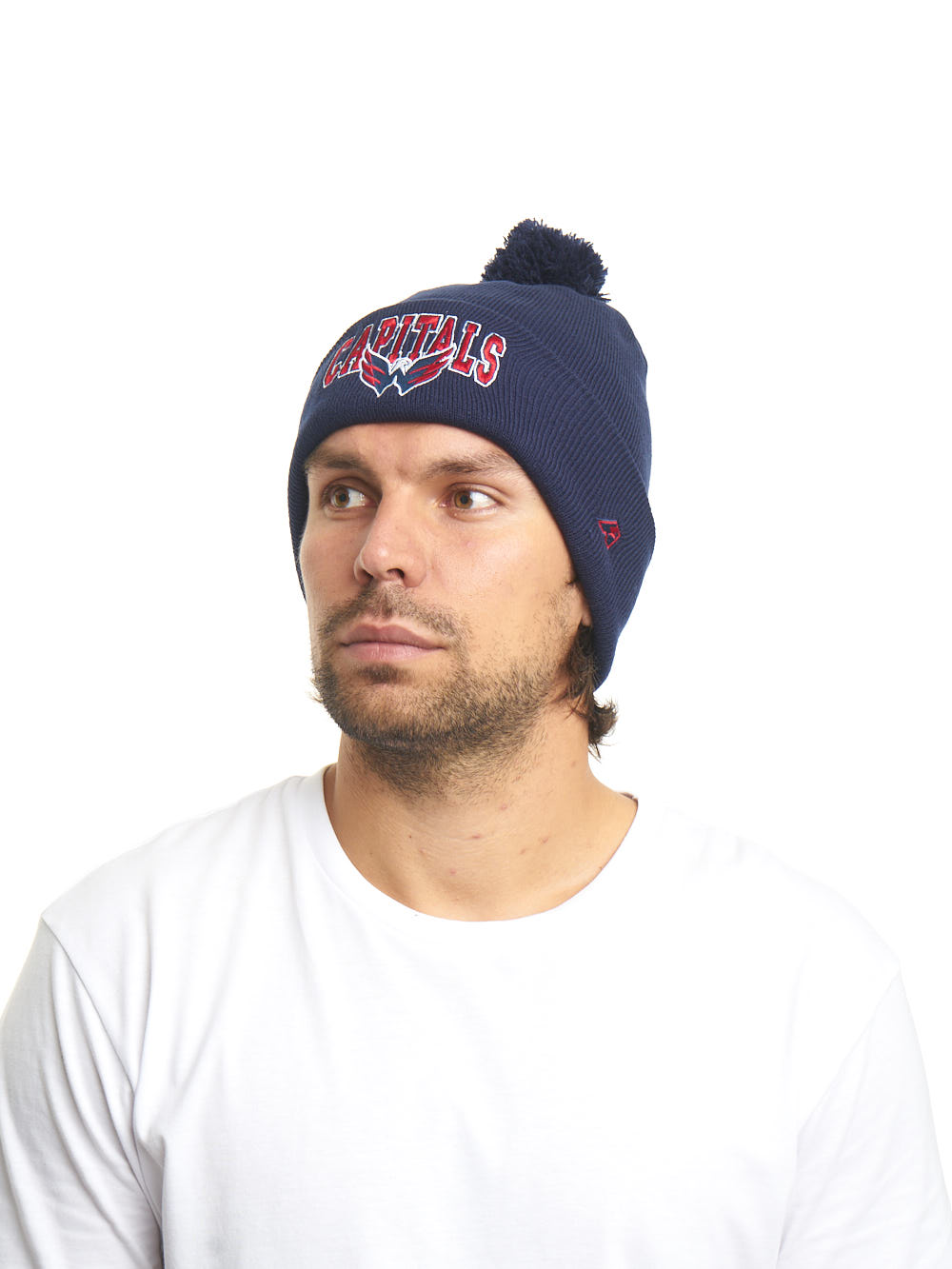 Шапка NHL Washington Capitals с помпоном