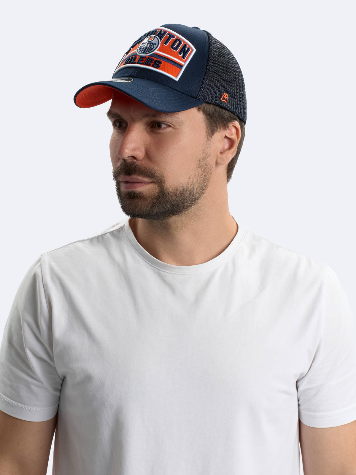Бейсболка NHL Edmonton Oilers с сеткой
