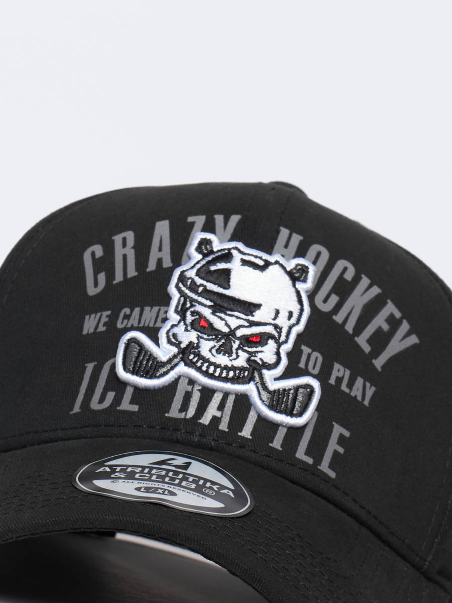 Бейсболка Crazy Hockey хлопковая