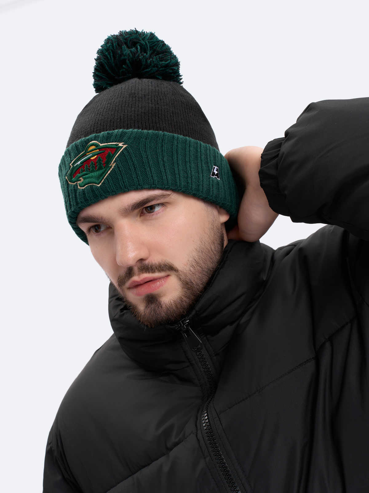 Шапка NHL Minnesota Wild с помпоном