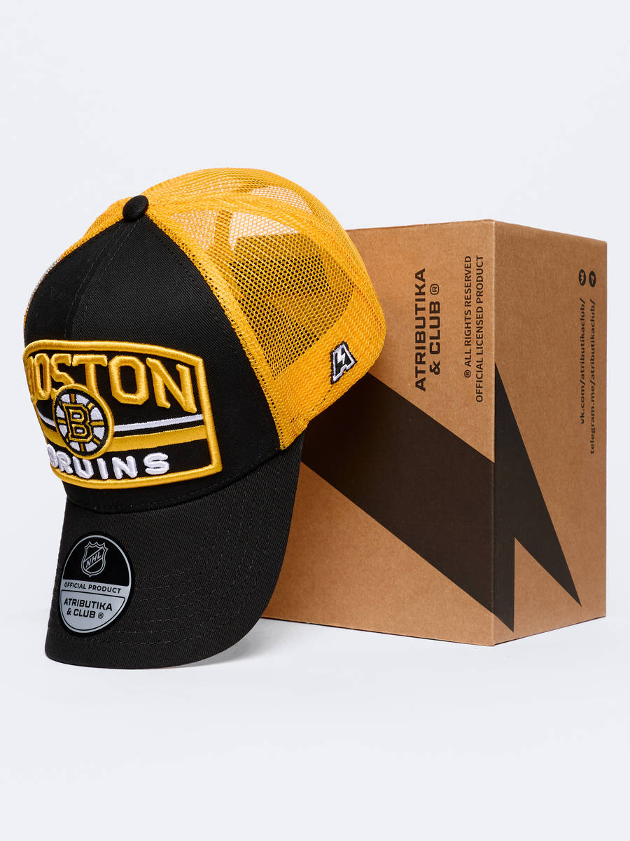 Бейсболка NHL Boston Bruins с сеткой