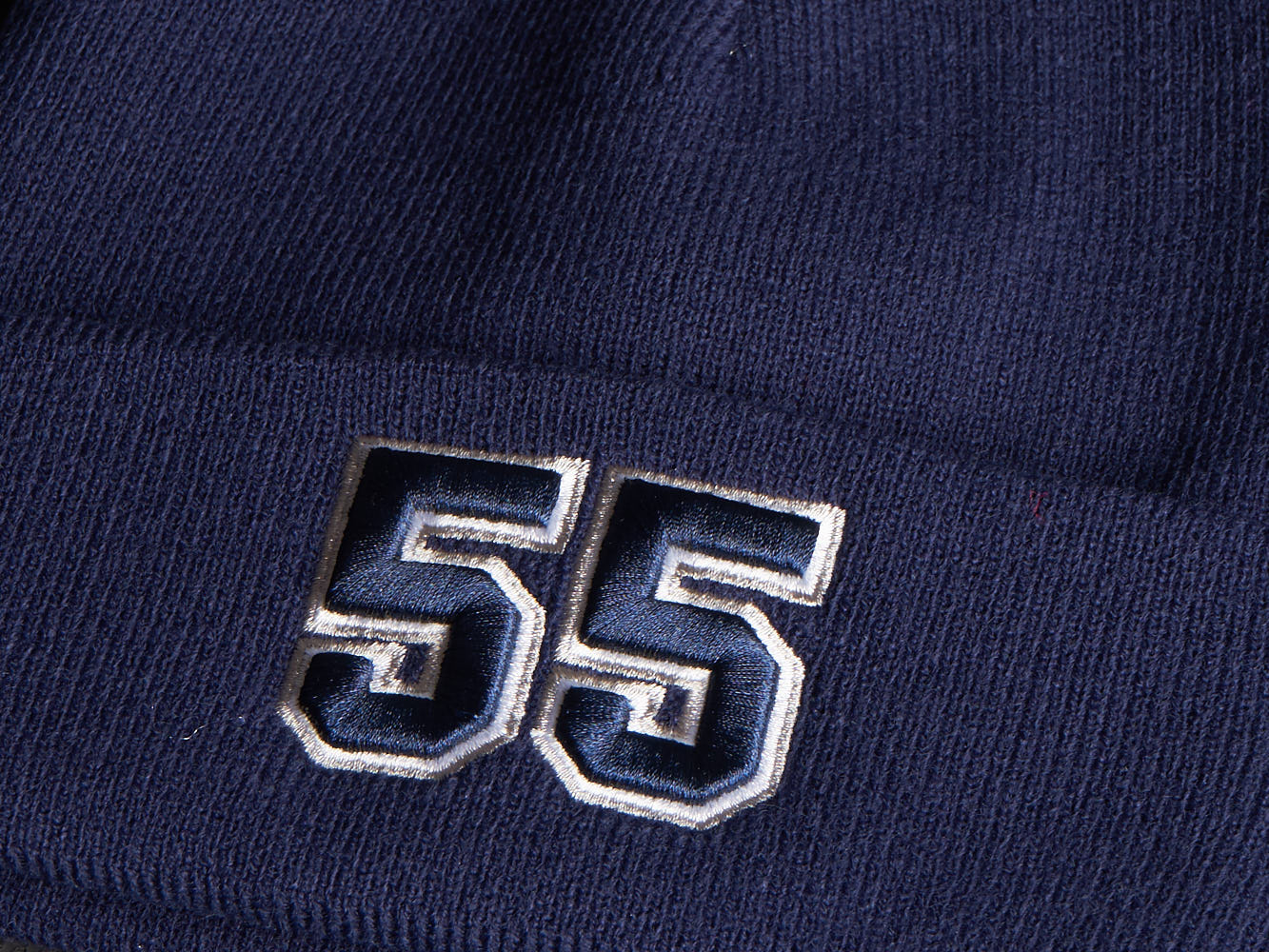 Шапка № 55 синяя