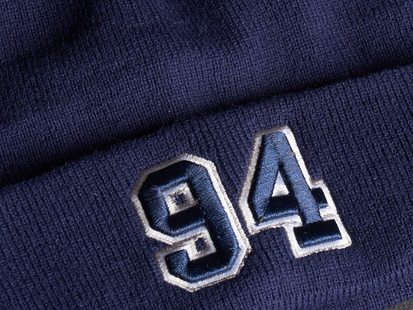 Шапка № 94 синяя