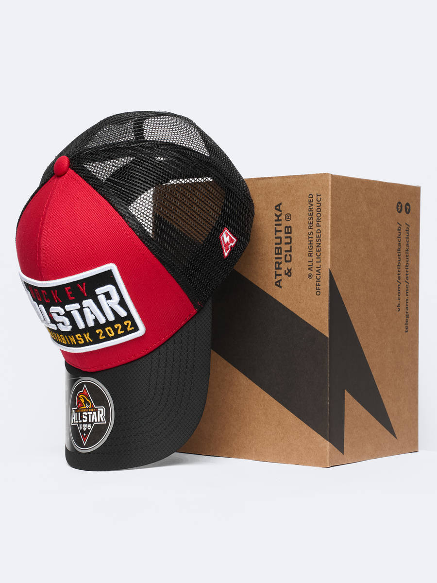 Бейсболка КХЛ ALL STAR с сеткой
