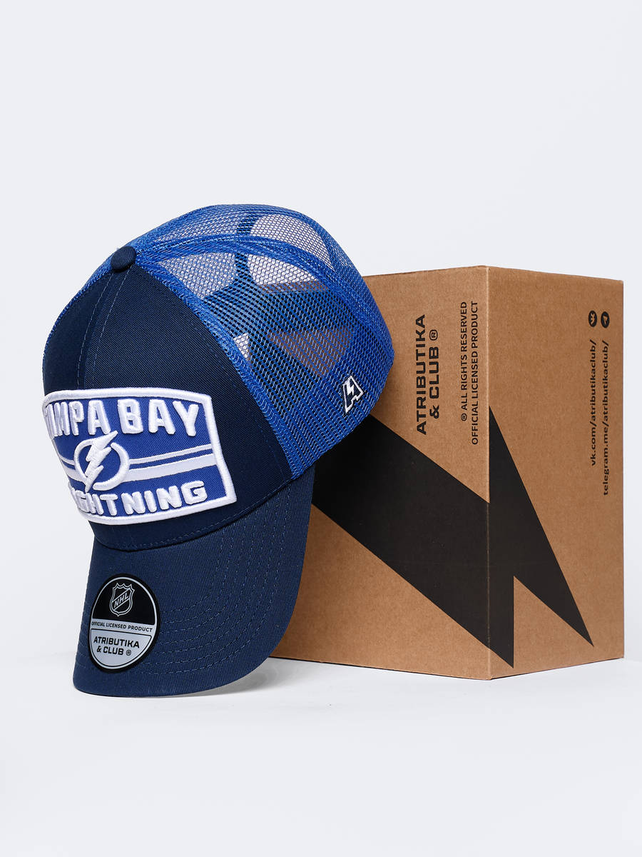 Бейсболка NHL Tampa Bay Lightning с сеткой