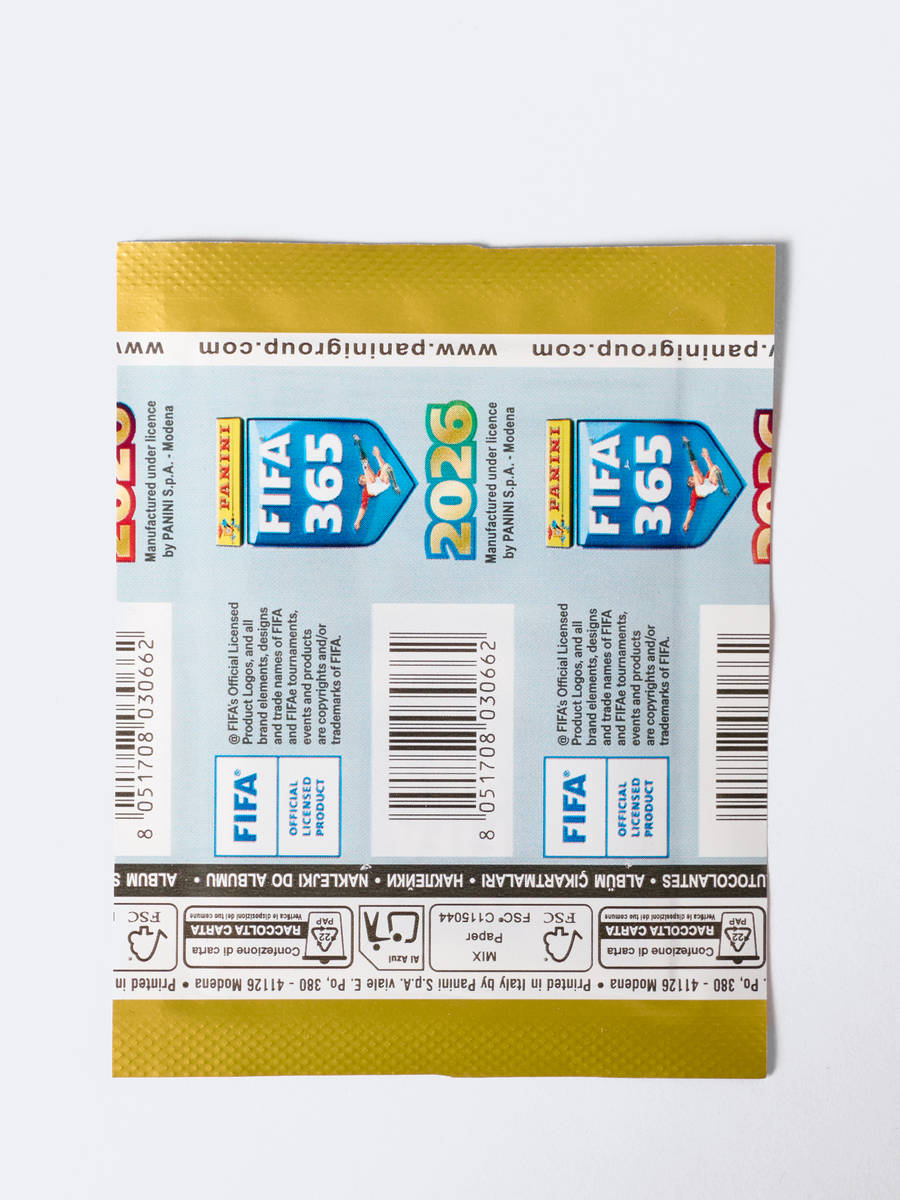Набор из 10шт с наклейками FIFA 365 Panini сезон 2026