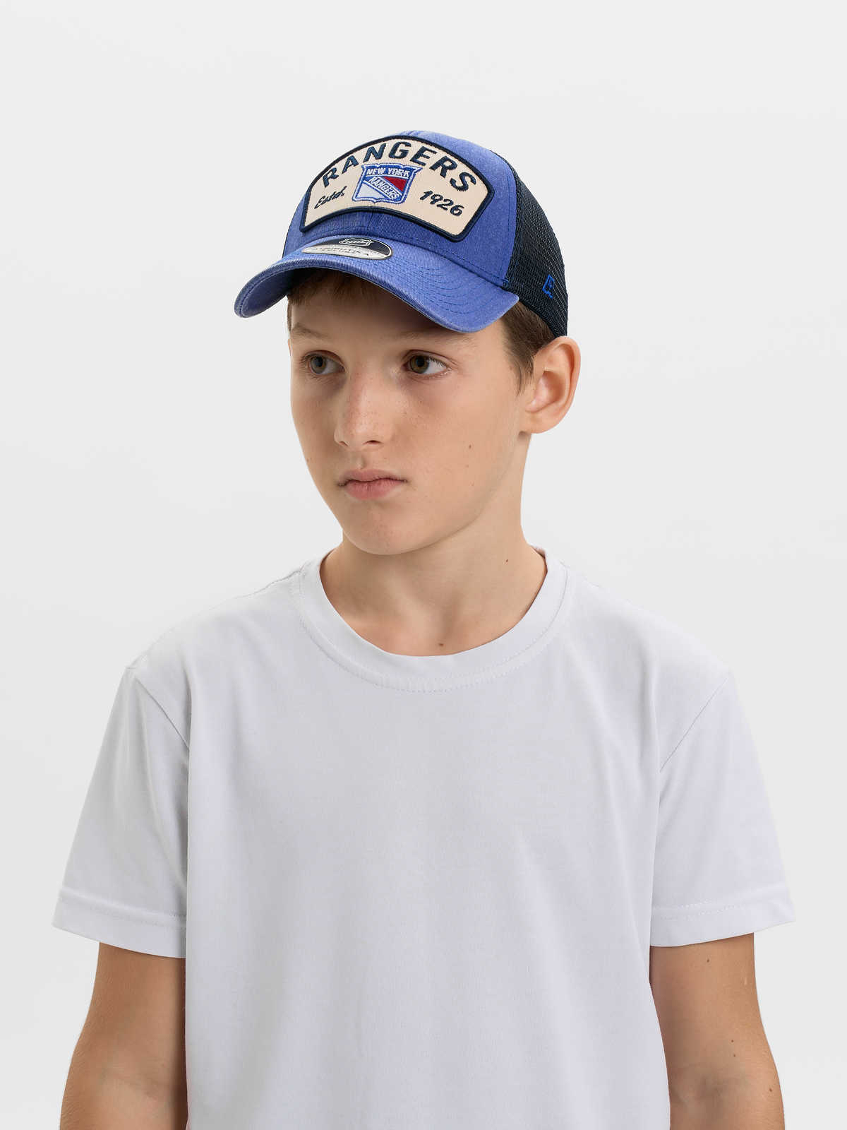 Бейсболка NHL New York Rangers с сеткой (подростковая)