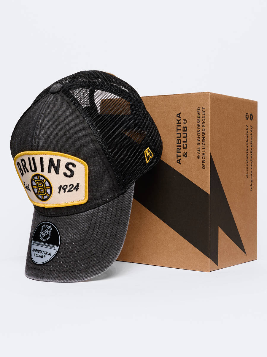 Бейсболка NHL Boston Bruins с сеткой