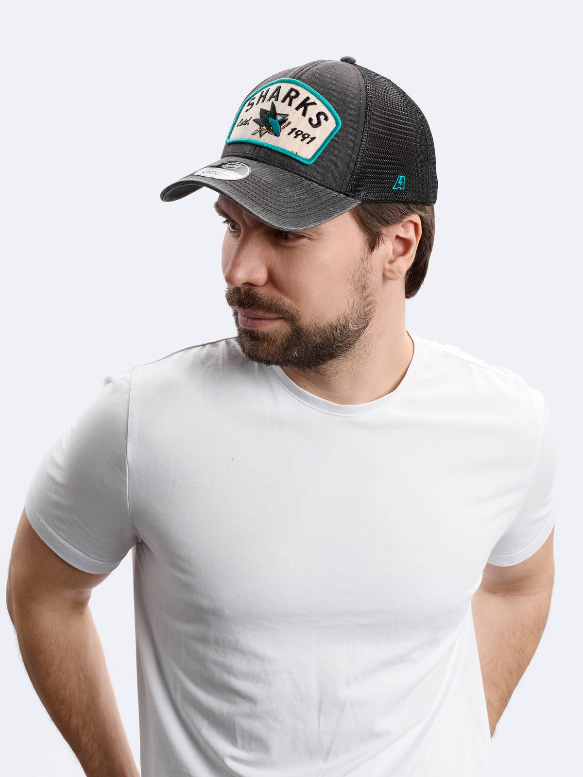 Бейсболка NHL San Jose Sharks с сеткой