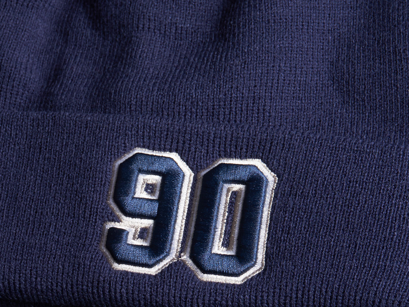 Шапка № 90 синяя
