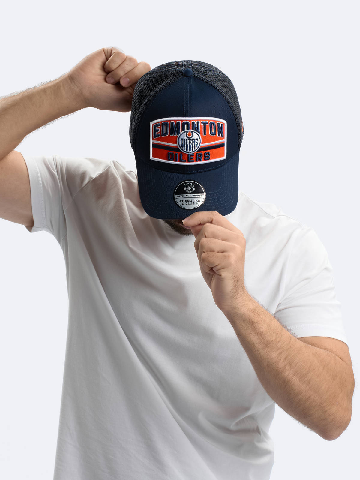 Бейсболка NHL Edmonton Oilers с сеткой