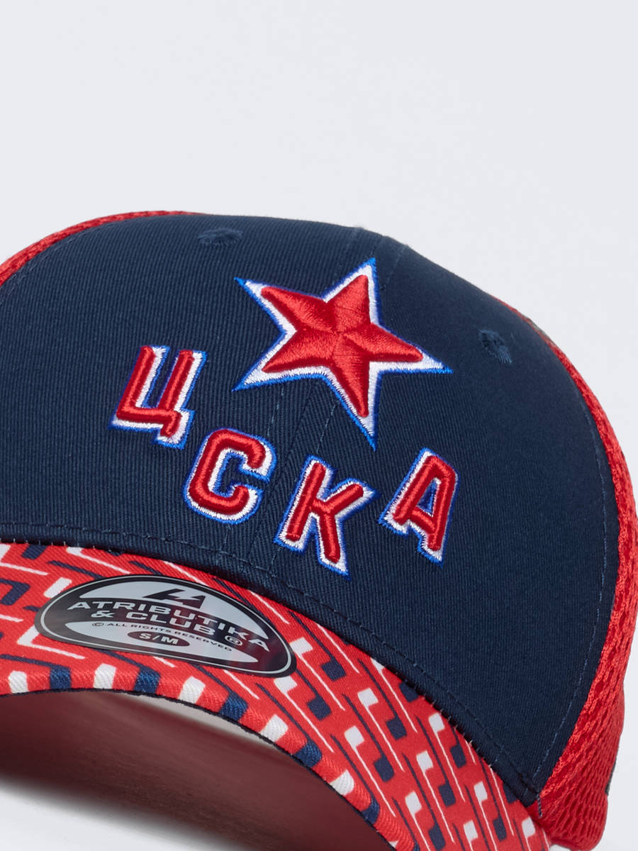 Бейсболка ХК ЦСКА с сеткой (подростковая)