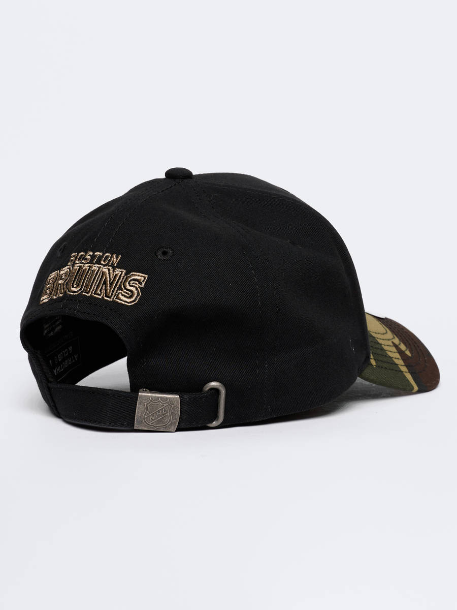 Бейсболка NHL Boston Bruins милитари