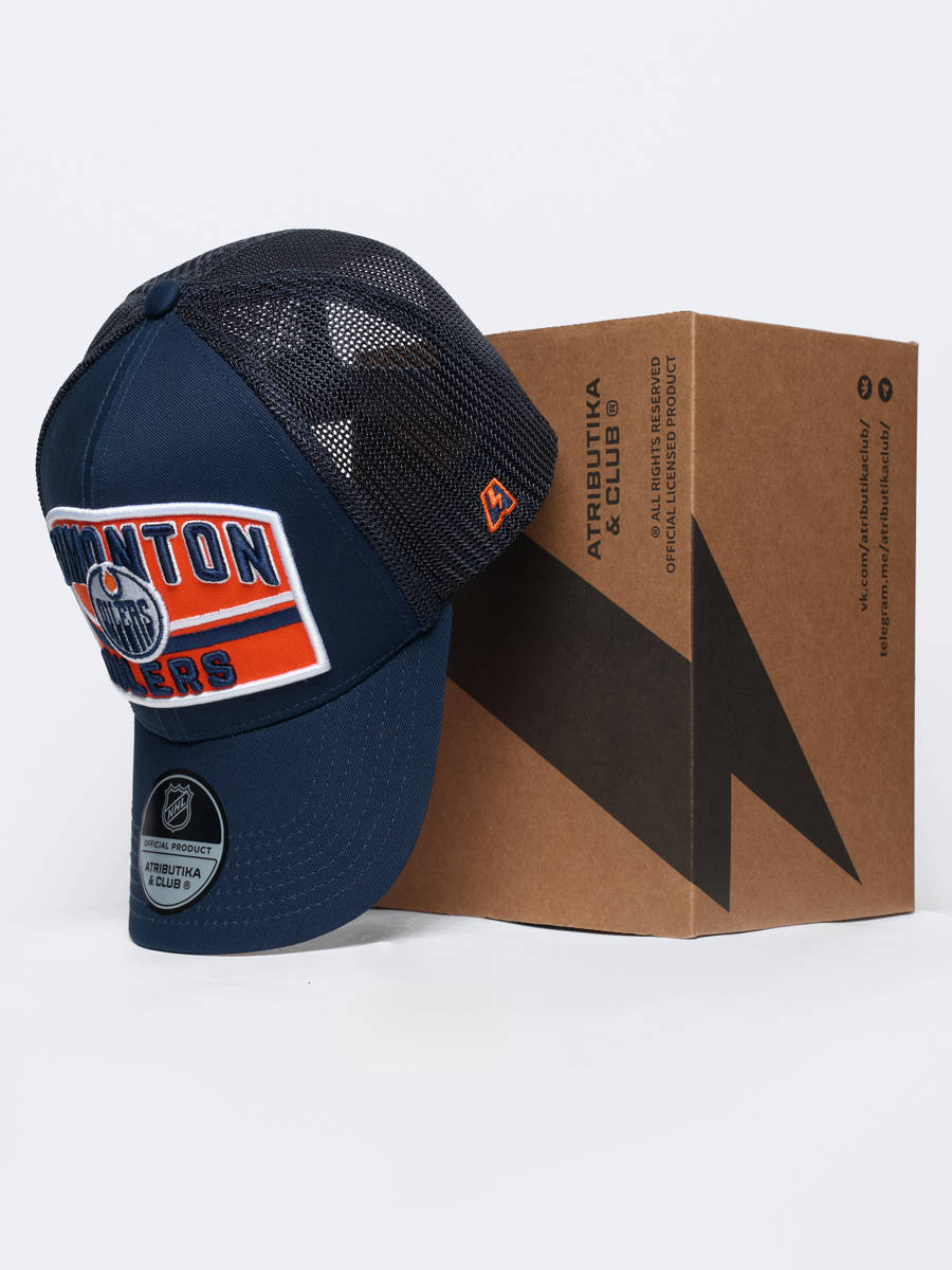 Бейсболка NHL Edmonton Oilers с сеткой