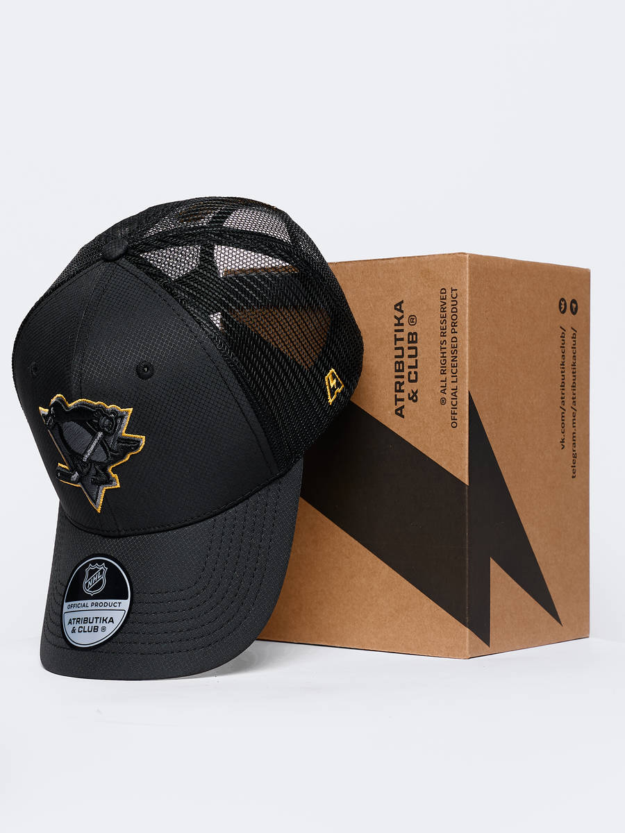 Бейсболка NHL Pittsburgh Penguins с сеткой
