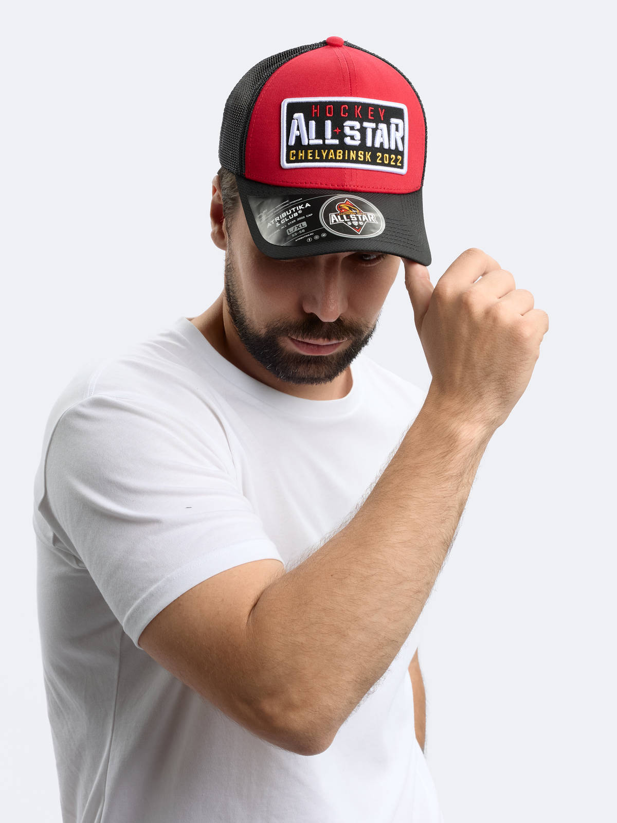 Бейсболка КХЛ ALL STAR с сеткой