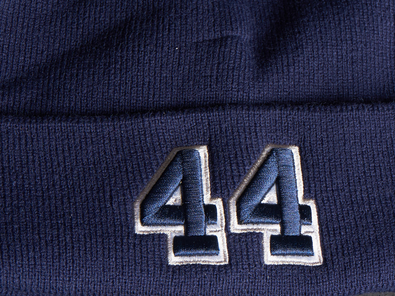 Шапка № 44 синяя