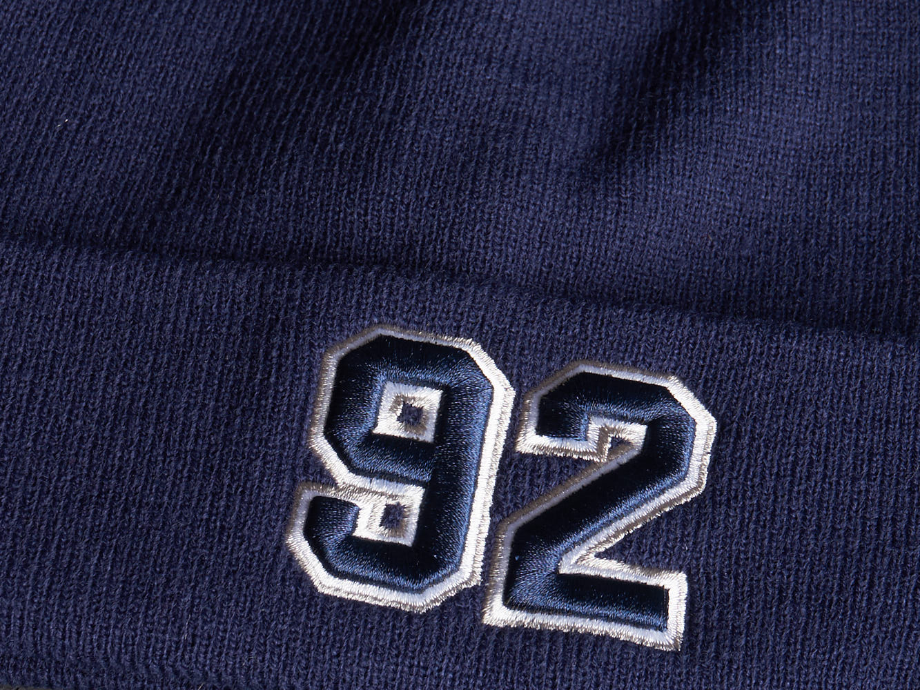 Шапка № 92 синяя