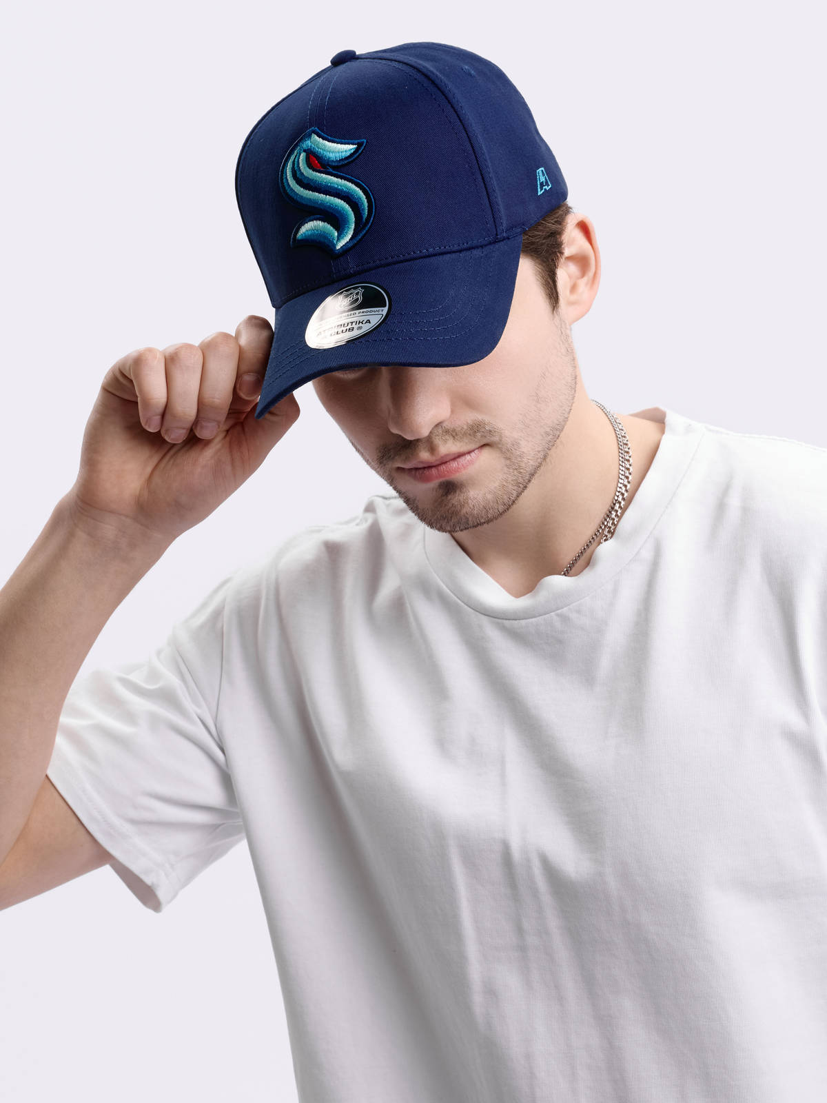Бейсболка NHL Seattle Kraken хлопковая