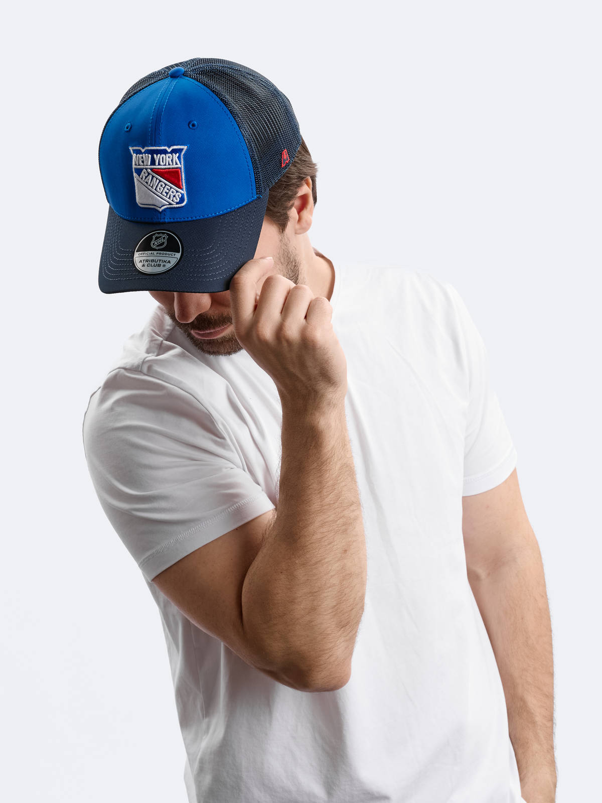 Бейсболка NHL New York Rangers с сеткой