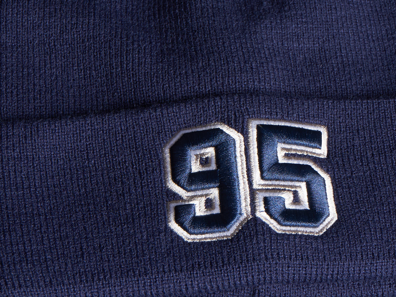 Шапка № 95 синяя