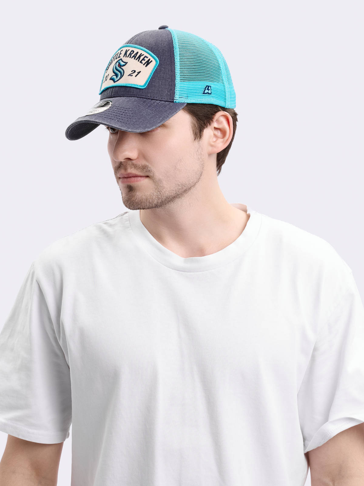 Бейсболка NHL Seattle Kraken с сеткой