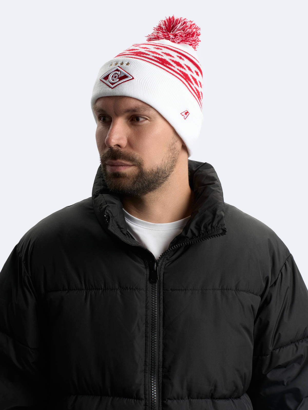 Шапка Спартак с помпоном