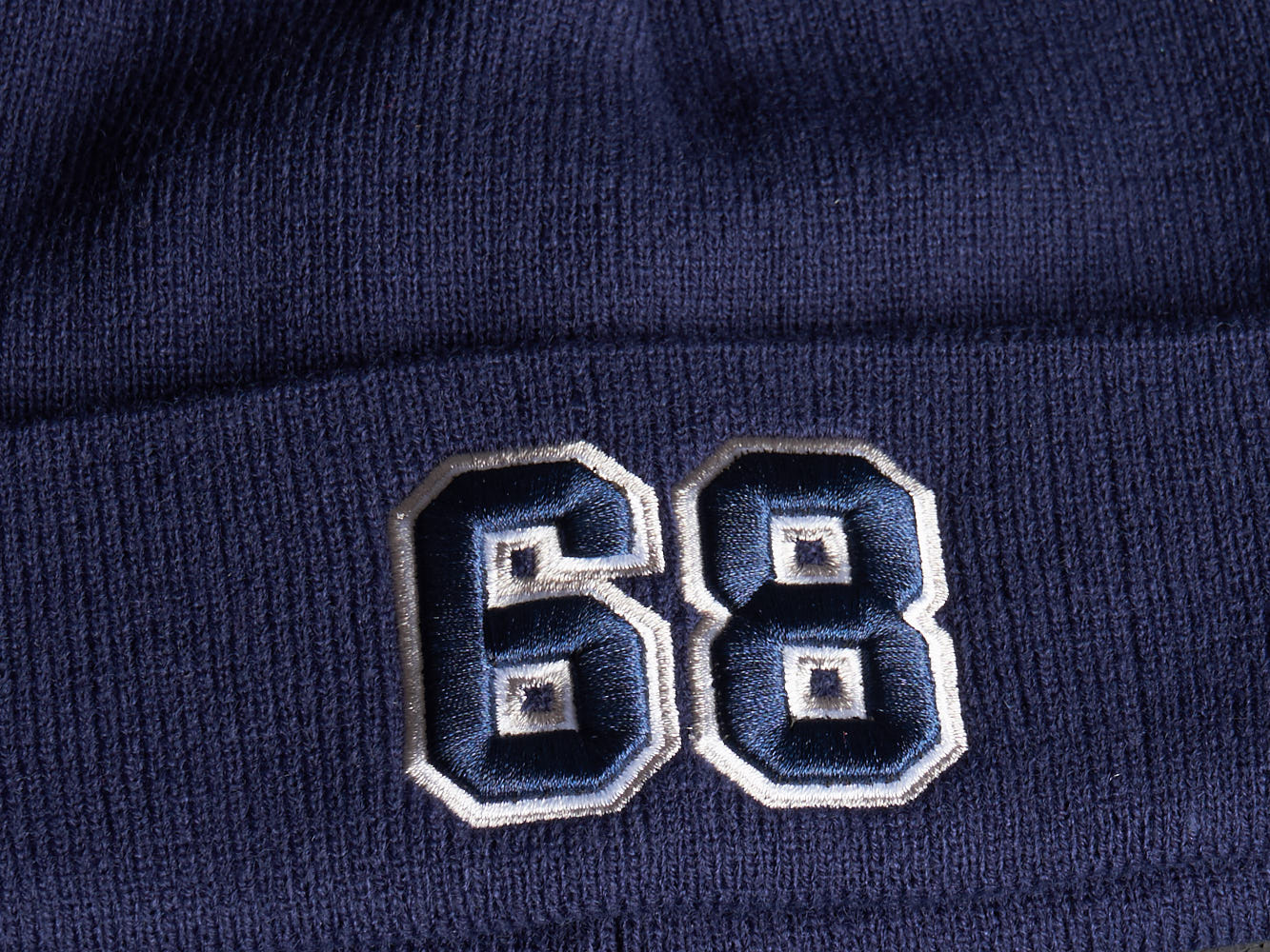 Шапка № 68 синяя