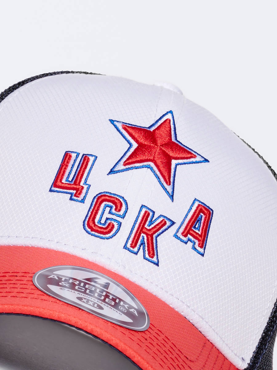 Бейсболка ХК ЦСКА с сеткой (большой размер)