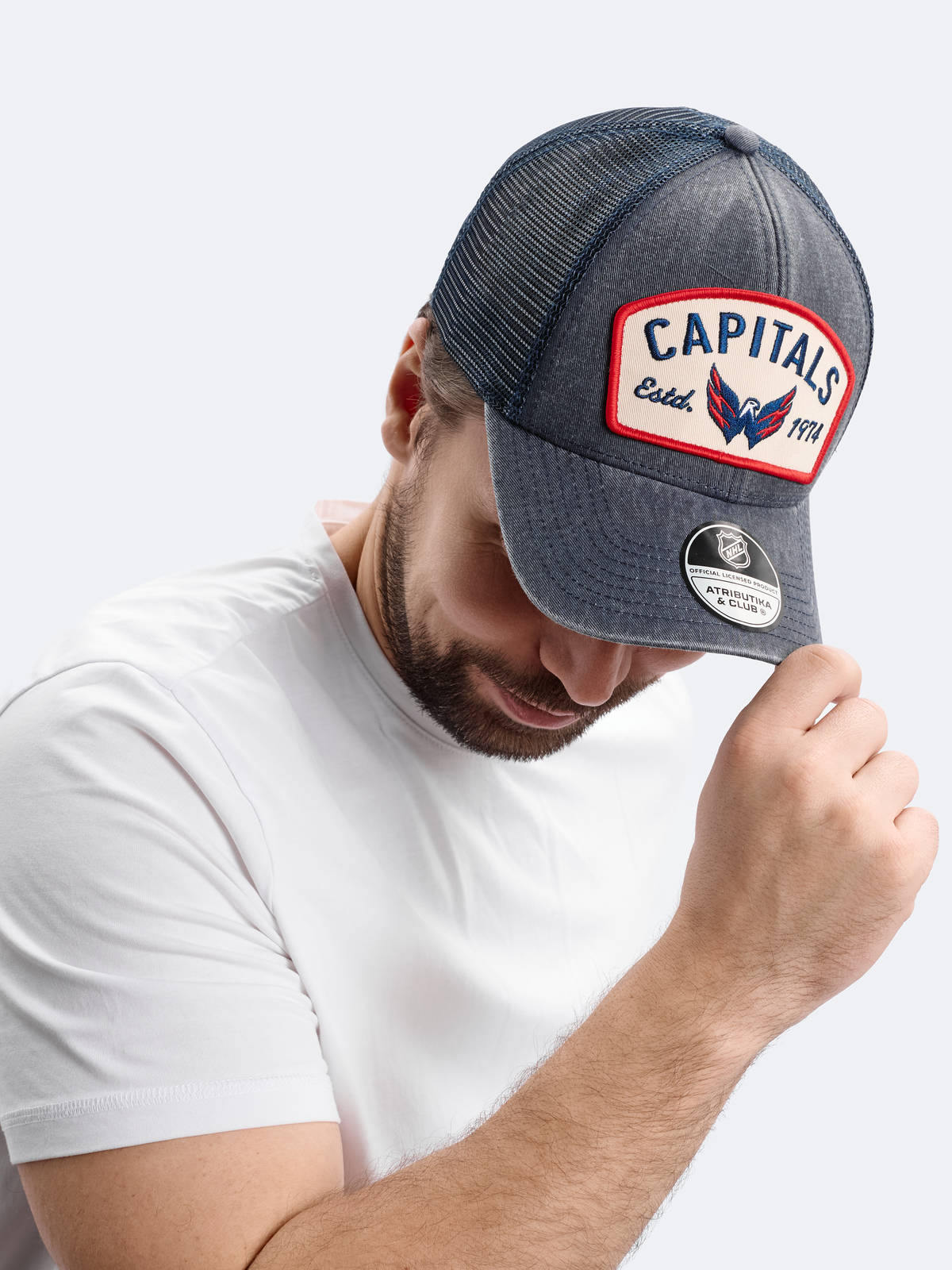 Бейсболка NHL Washington Capitals с сеткой