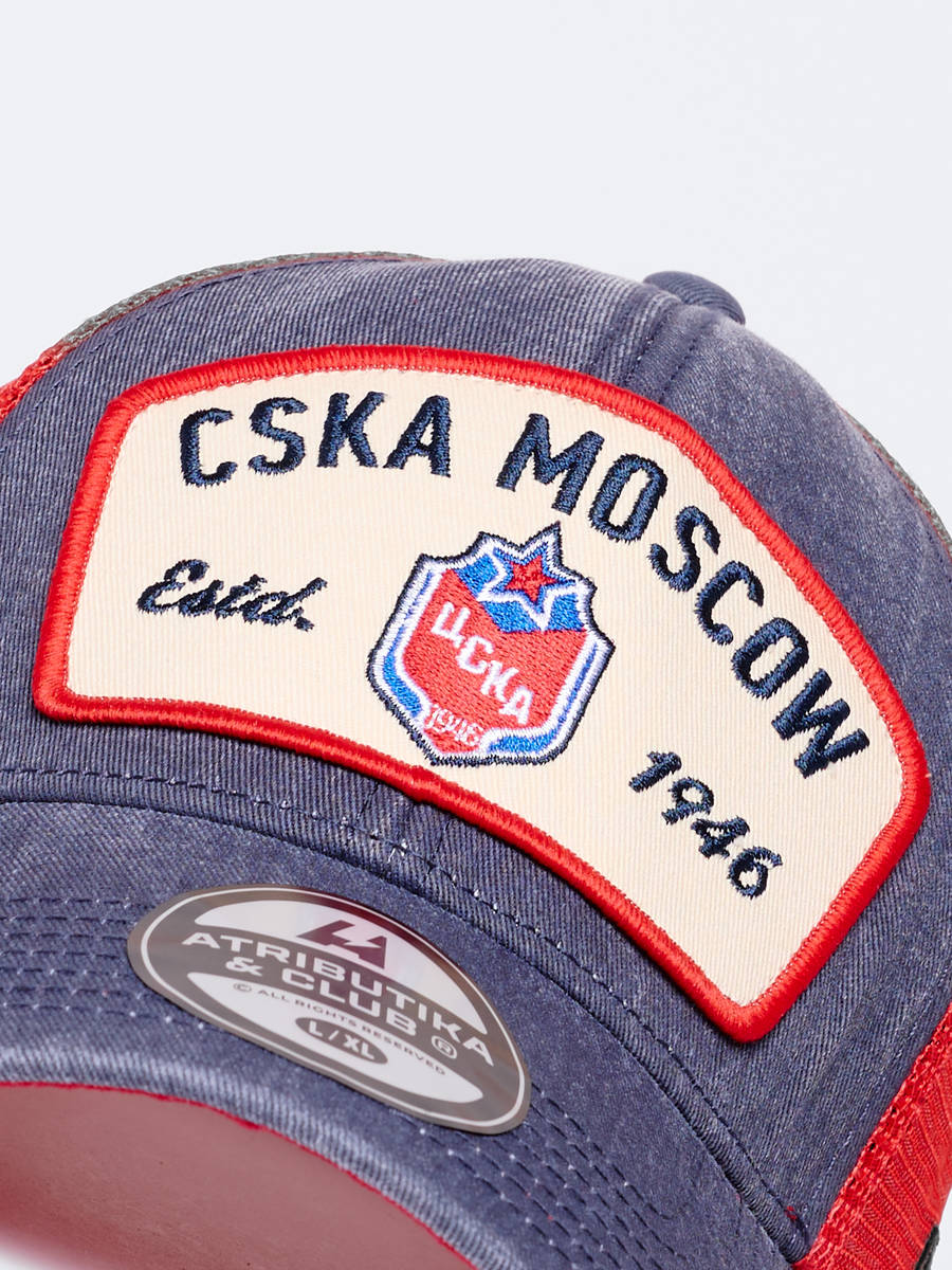 Бейсболка ХК ЦСКА с сеткой