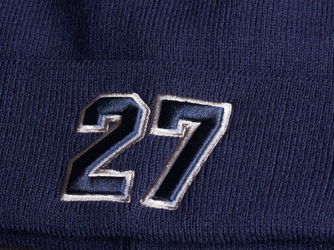 Шапка № 27 синяя