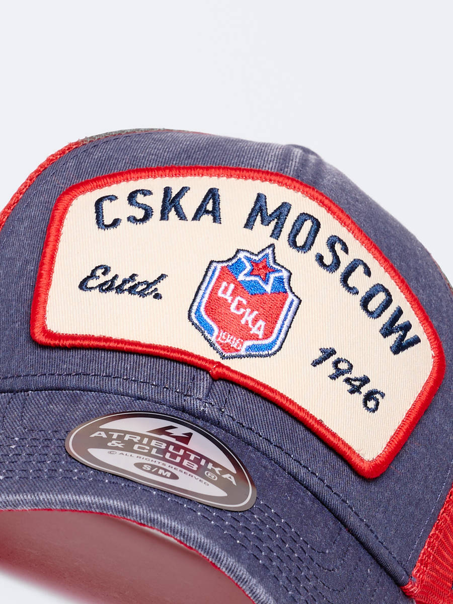 Бейсболка ХК ЦСКА с сеткой (подростковая)