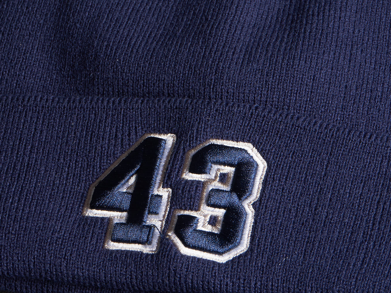 Шапка № 43 синяя