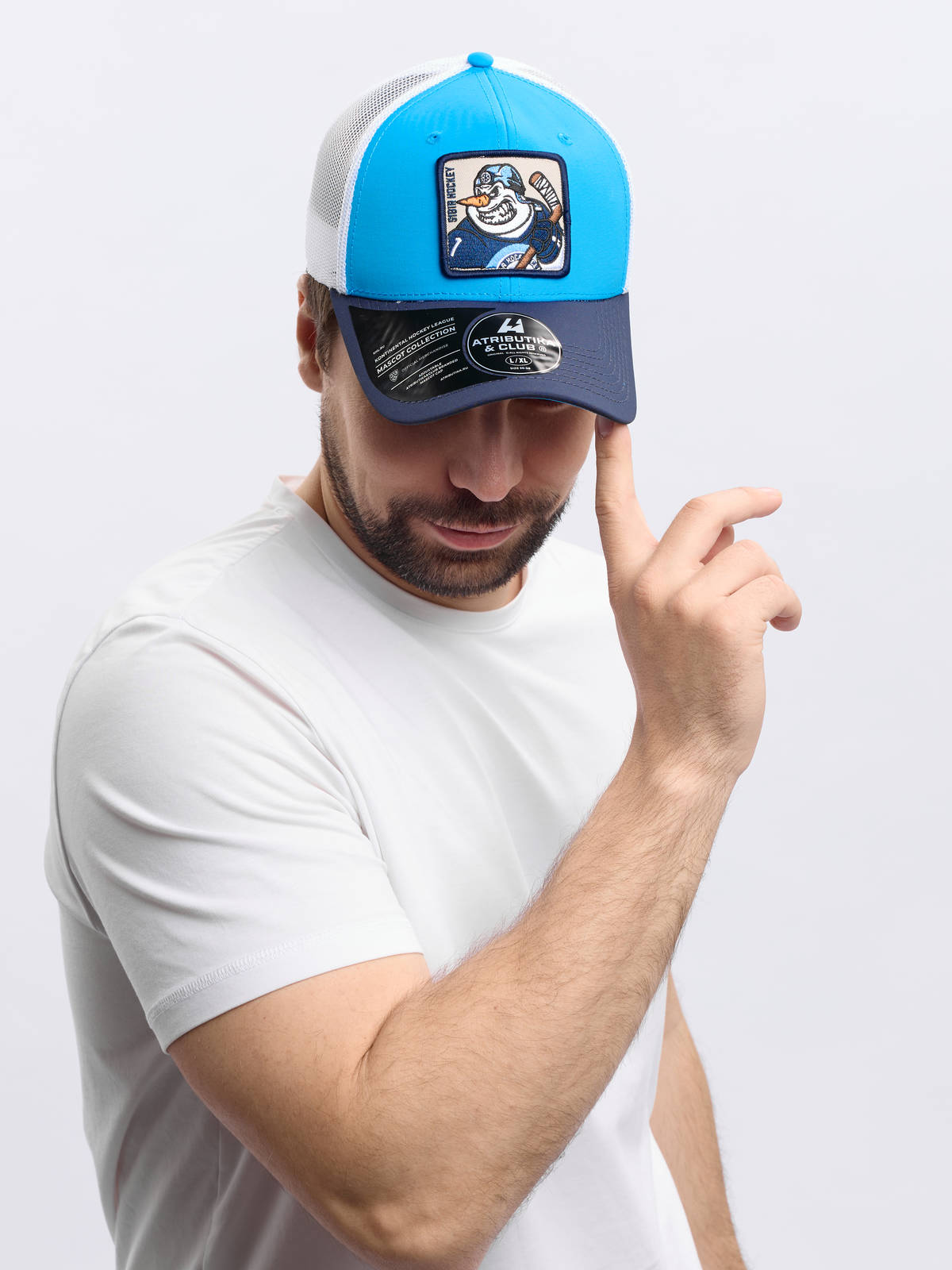 Бейсболка ХК Сибирь с снеговиком