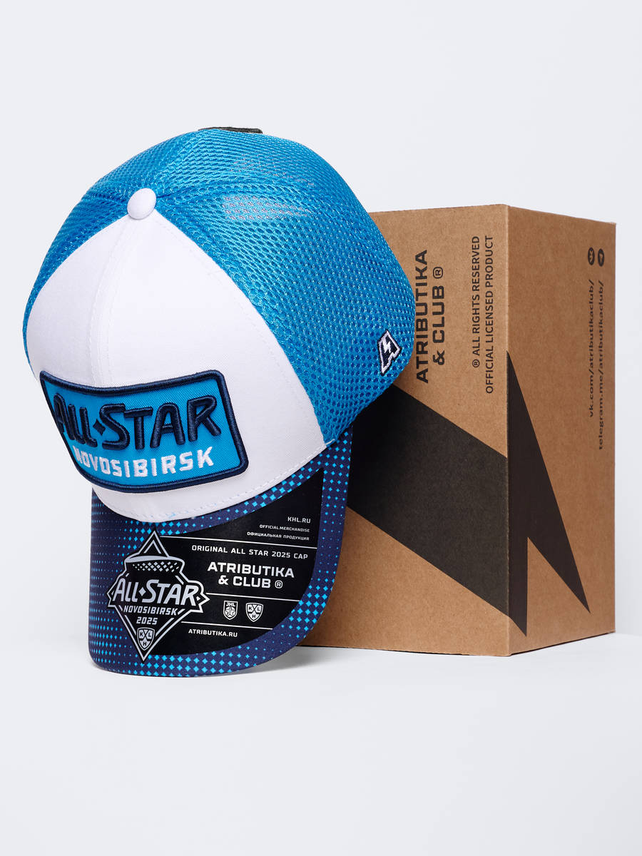Бейсболка КХЛ ALL STAR с сеткой