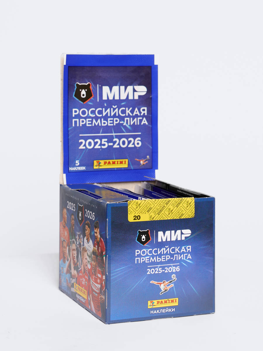 Набор альбом + бокс с наклейками Российская Премьер-Лига Panini сезон 2025-2026