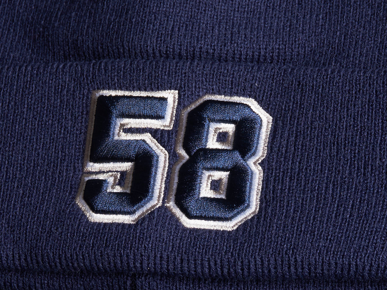 Шапка № 58 синяя